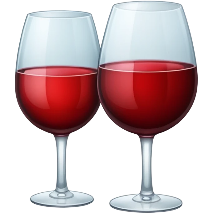 glass of wine in sticker style emoji