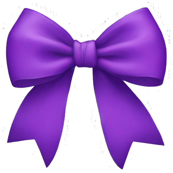 Purpule bow emoji