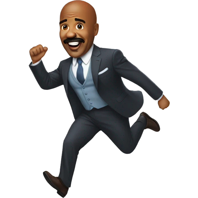 Steve Harvey bouncing on the ground emoji