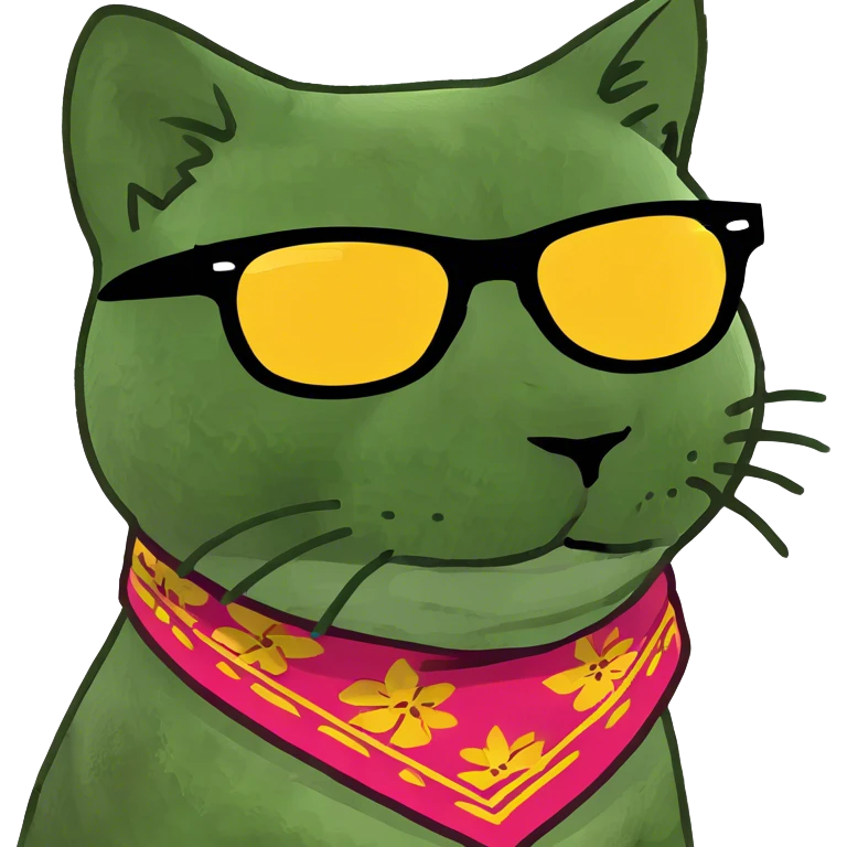 Cat with sunglasses emoji