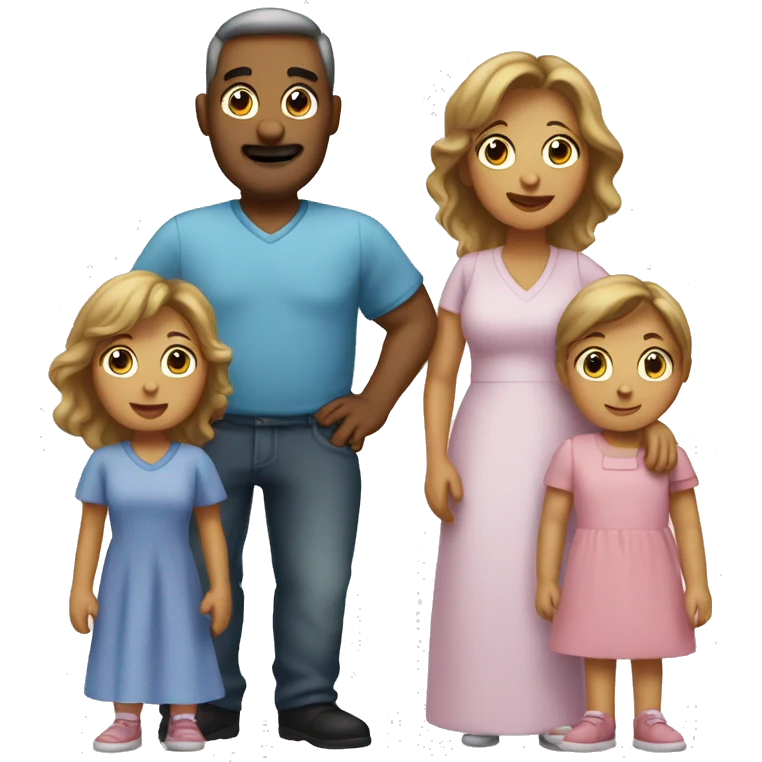 Mum dad sisters  emoji