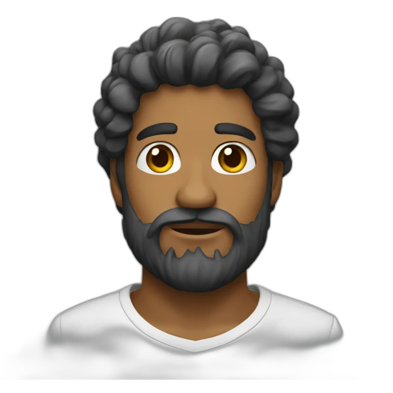 Dios con barba blanca emoji