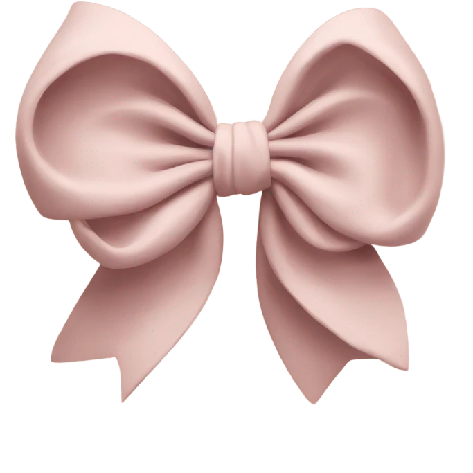 bow beige dusty pink  emoji