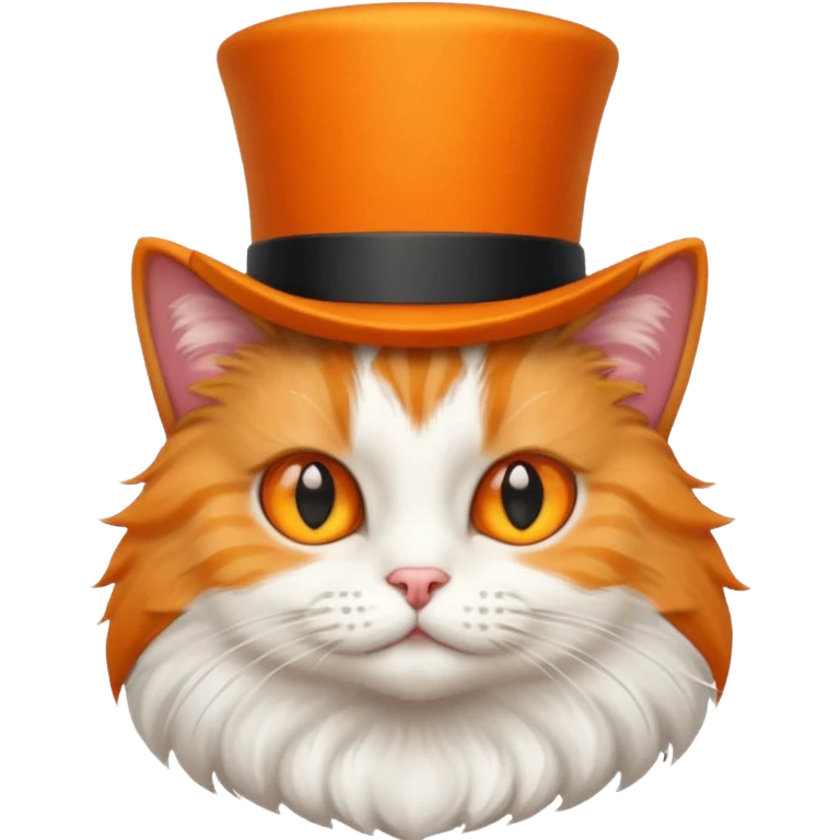 cat wearing a tophat emoji