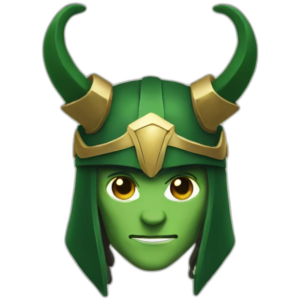 loki with horned helmet emoji