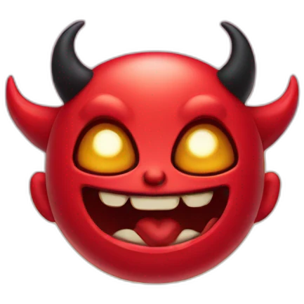 cute satan head emoji