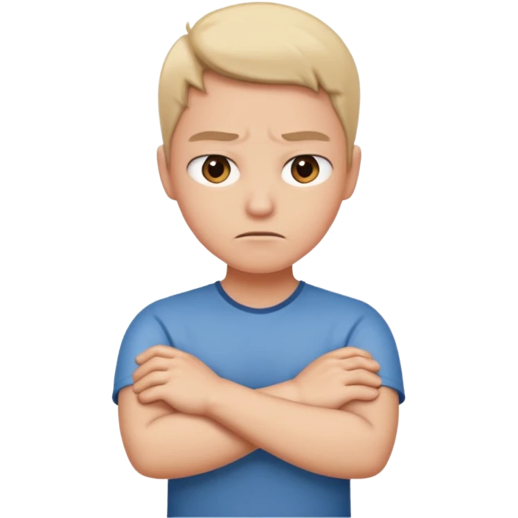 upset face with arms crossed emoji
