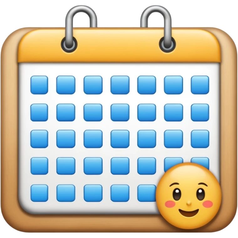 جدول مواعيد emoji