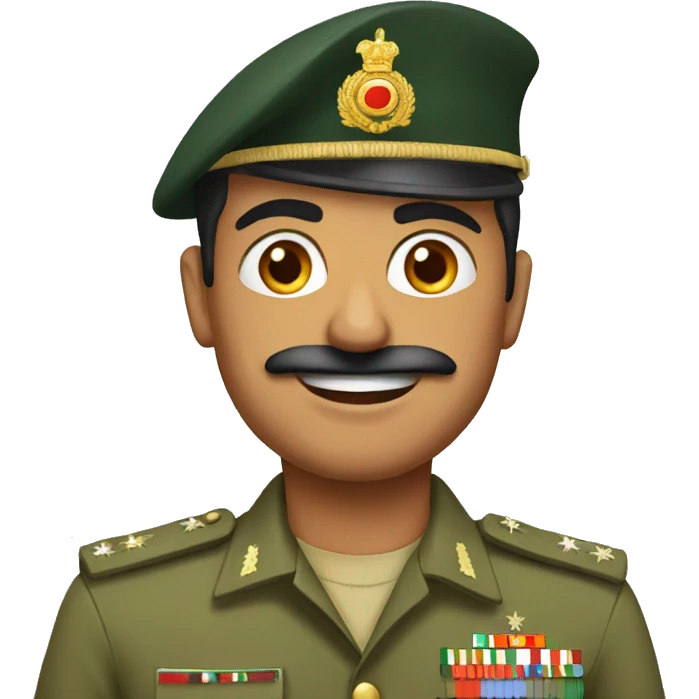 Indian army officer  emoji