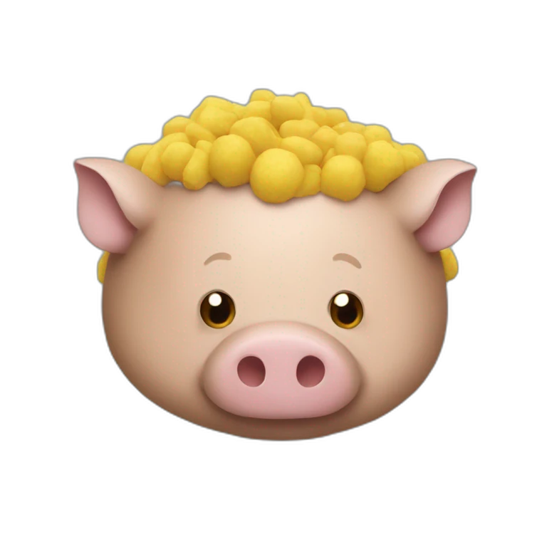 macron sur un cochon emoji