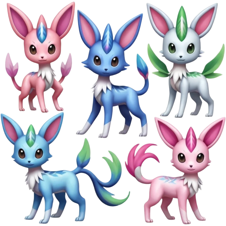 Sylveon-Palkia-Dialga-Shaymin-Meloetta-Celebi-Espeon-fusion-animal-Fakémon-creature  emoji