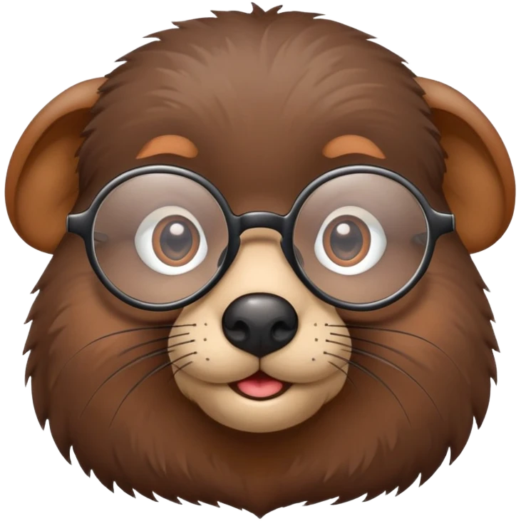 mole with glasses  emoji