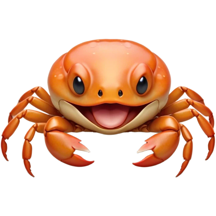 Cinematic Cute Yawning Baby Crab Portrait Emoji, Head tilted slightly with a dramatic, wide-open yawn, showcasing a petite, delicately armored body with gently drooping antennae and sleepy, half-closed eyes, Simplified yet irresistibly adorable features, highly detailed, glowing with a soft, cozy coastal glow, high shine, relaxed yet expressive, stylized with a dash of whimsical seaside charm, soft glowing outline, capturing the essence of a drowsy yet affectionate baby crab that appears ready to scuttle off for a nap! emoji