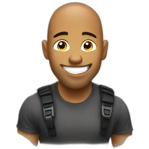 SMILEY LOL THE ROCK emoji
