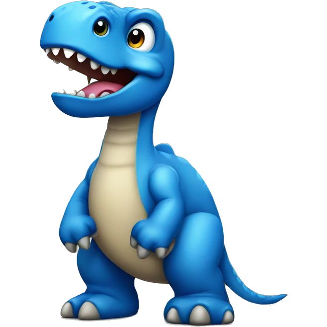 Blue dinosaur emoji