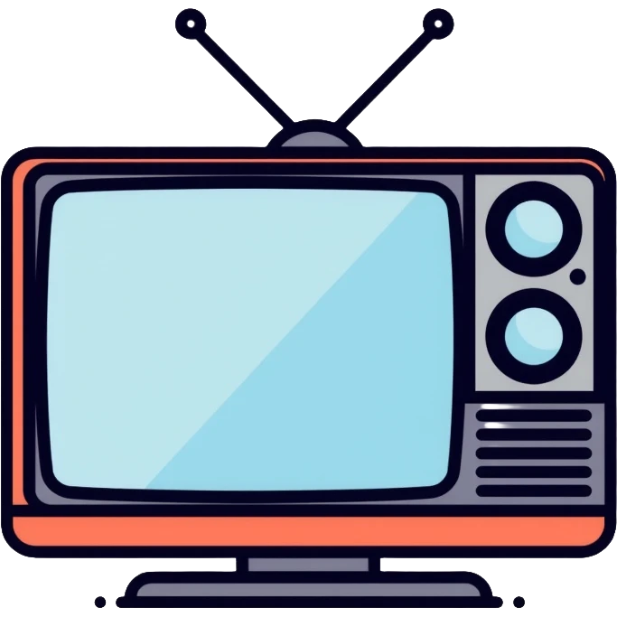 Television and computer screen together emoji