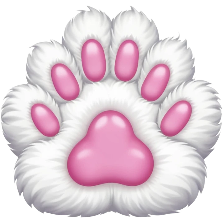 white cat's hand emoji
