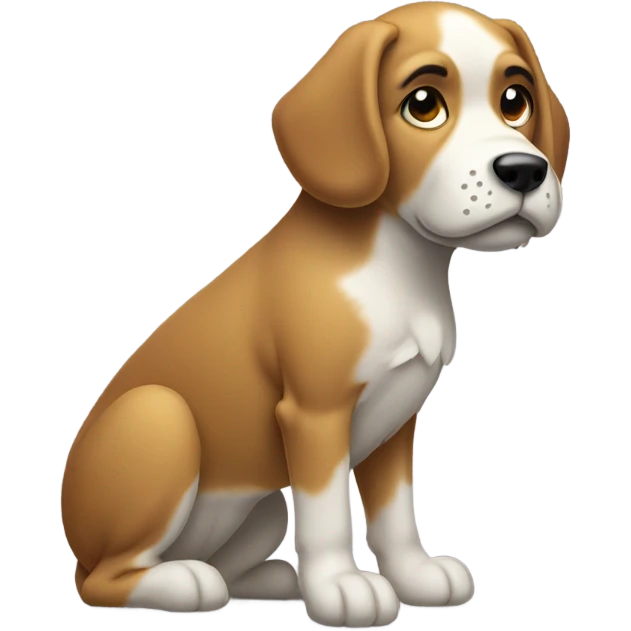 Dog peeing emoji