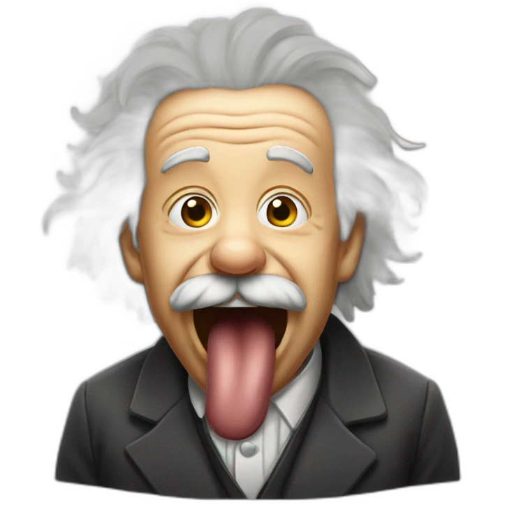 einstein tongue Throat  emoji