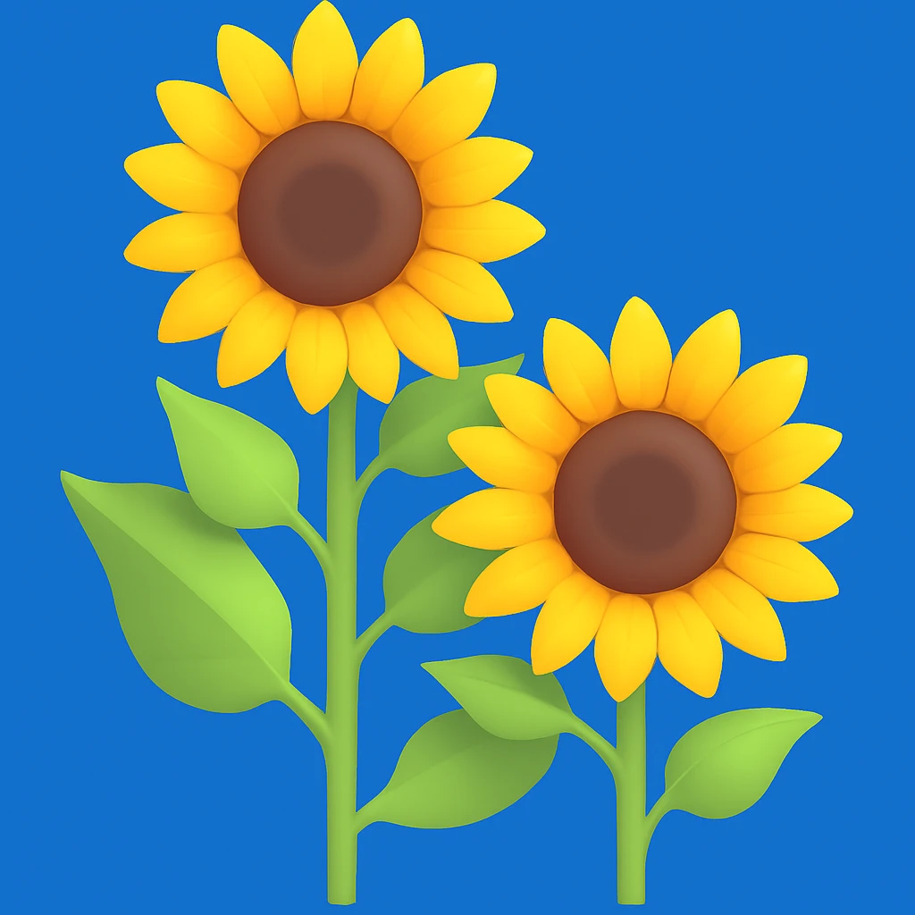 Change the background color to blue, keeping the same style. emoji