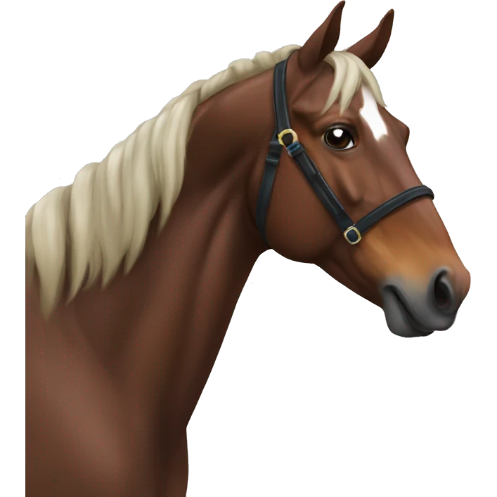 Bay horse emoji