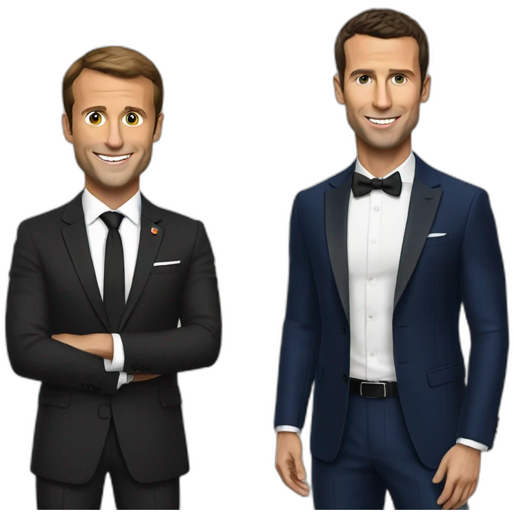 Macron with Cristiano emoji