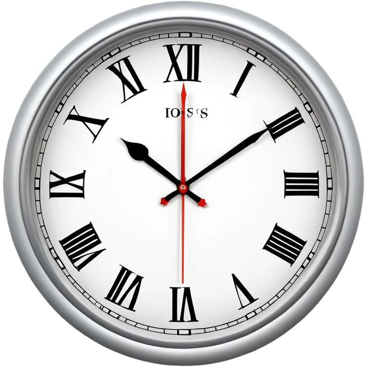 Classic round wall clock emoji