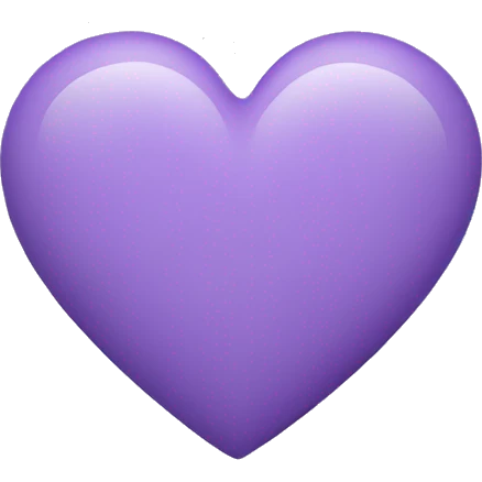 Lavander color heart emoji