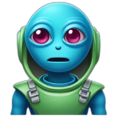 Extraterrestre qui boit une bieree emoji