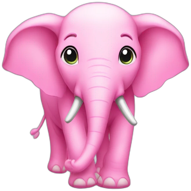 pink elepahnt emoji