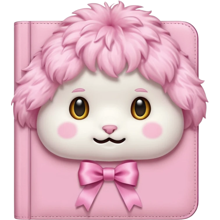 babypink fluffy diary emoji
