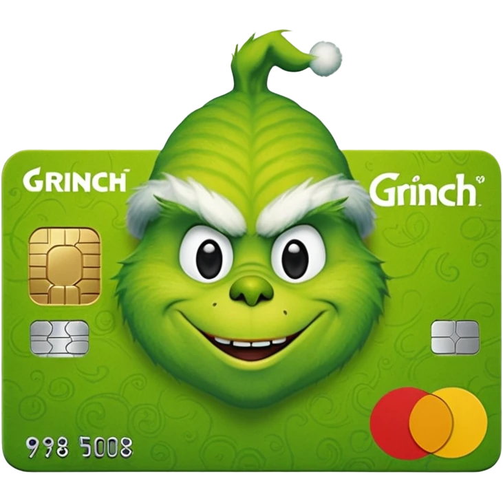 Grinch Credit Card emoji