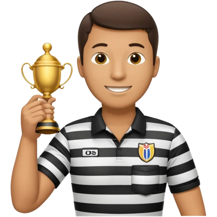 football referee with a vessel  emoji