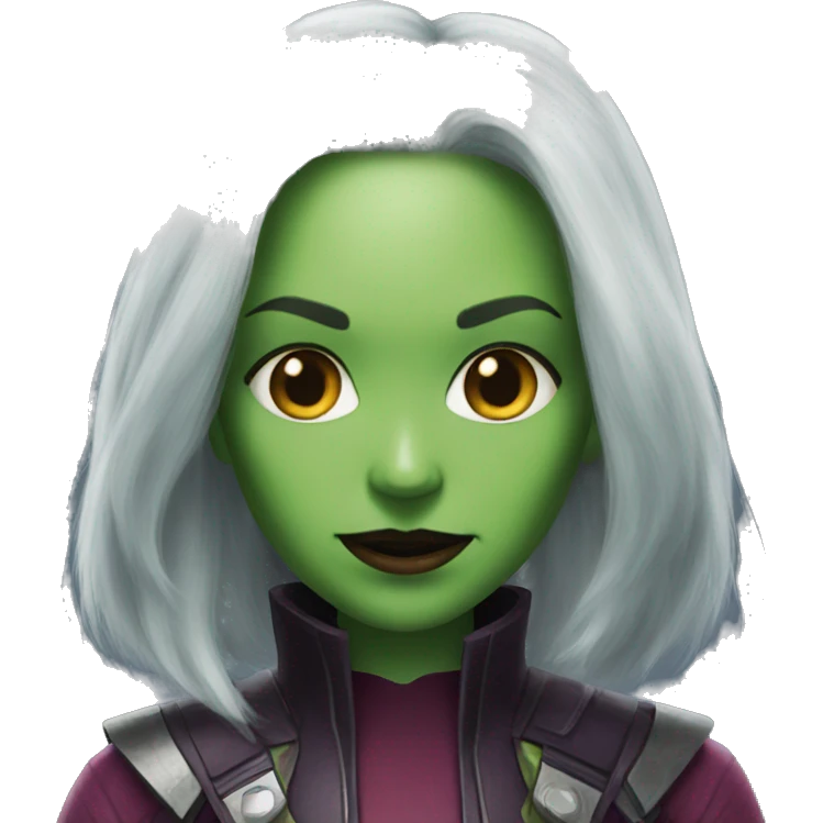 Gamora face emoji