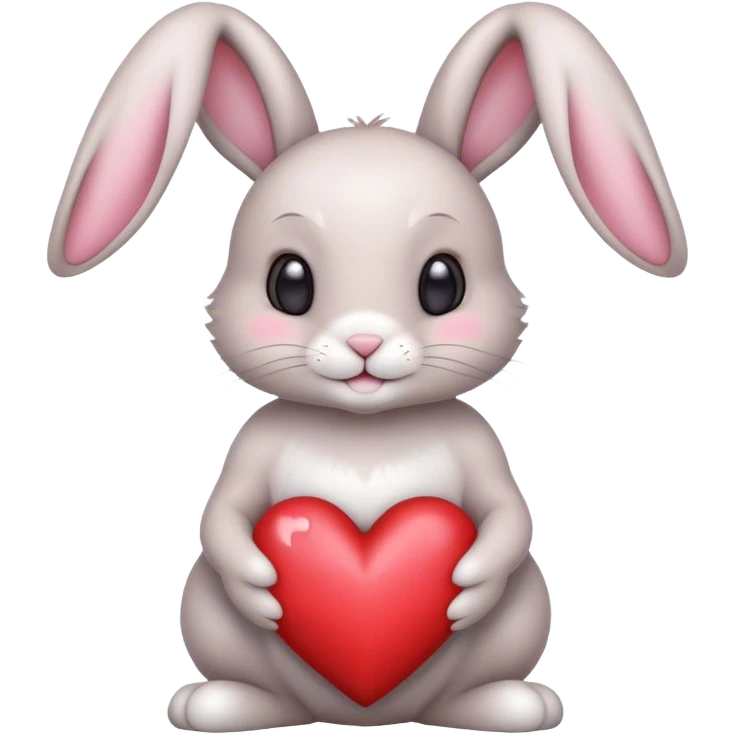 💖Bunny 🐰 with heart emoji