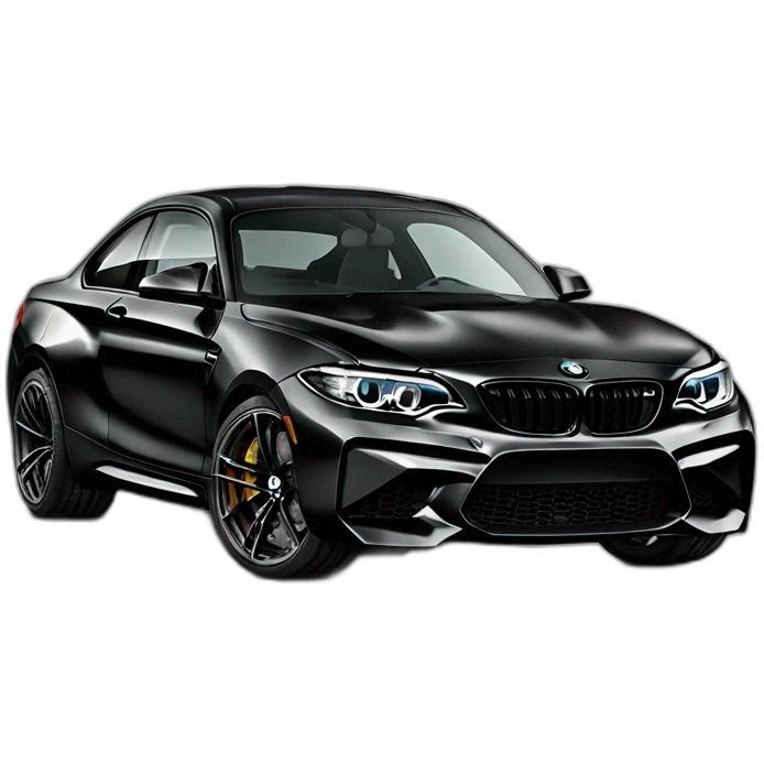 BMW m2 full black  emoji