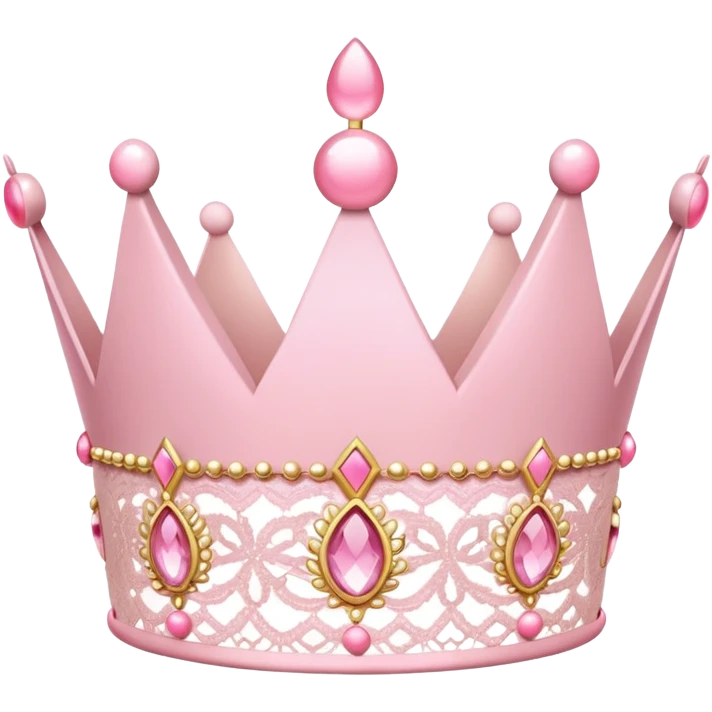 light pink crown coquette emoji