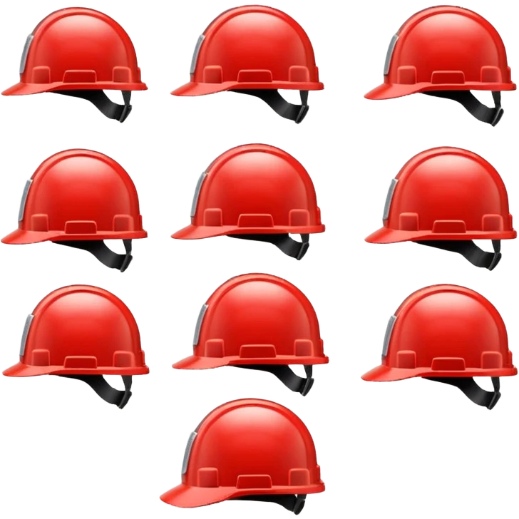 red Safety Helmets emoji