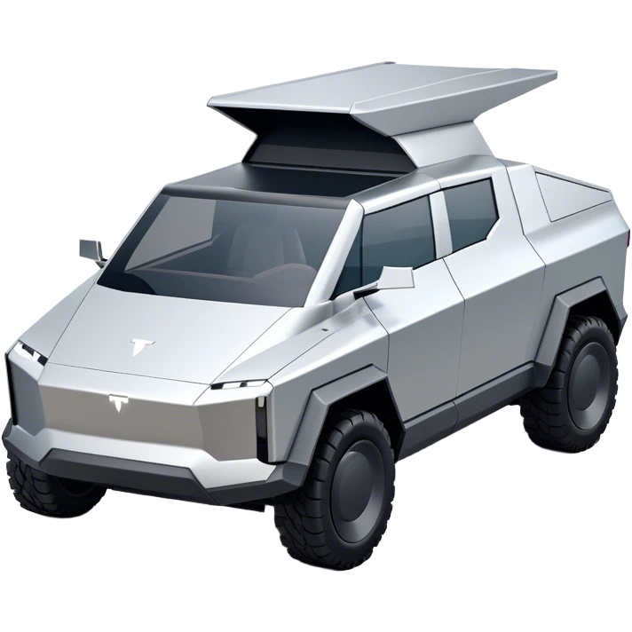 Tesla Cybertruck - Tesla (Model Year: 2022) (Iconic colour: Silver) emoji