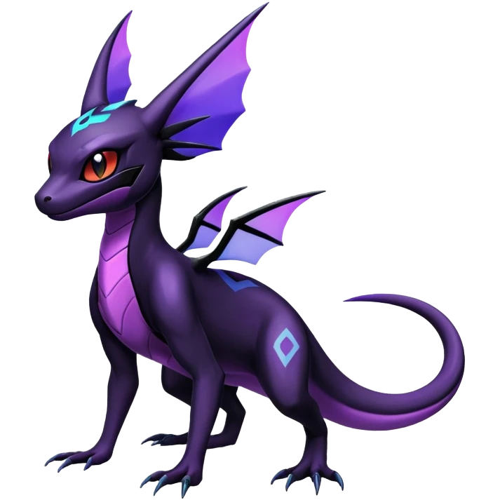 Shiny Salandit-Noivern-Umbreon-Hybrid (Full body) emoji