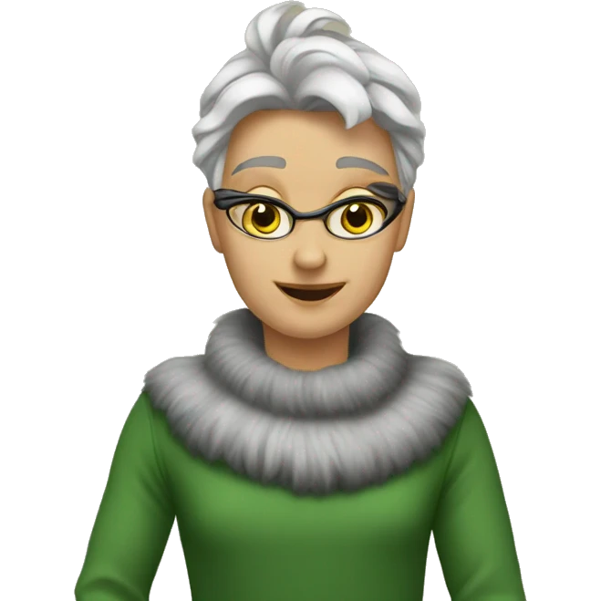 черная кошечка с зелёными глазами emoji