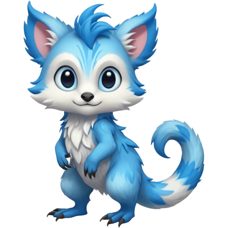 Cool cute fantasy Fionbri-Vernid-creature by LiLaiRa & Falvie full body emoji