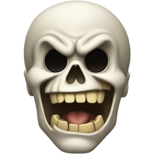 Skeleton mad emoji emoji