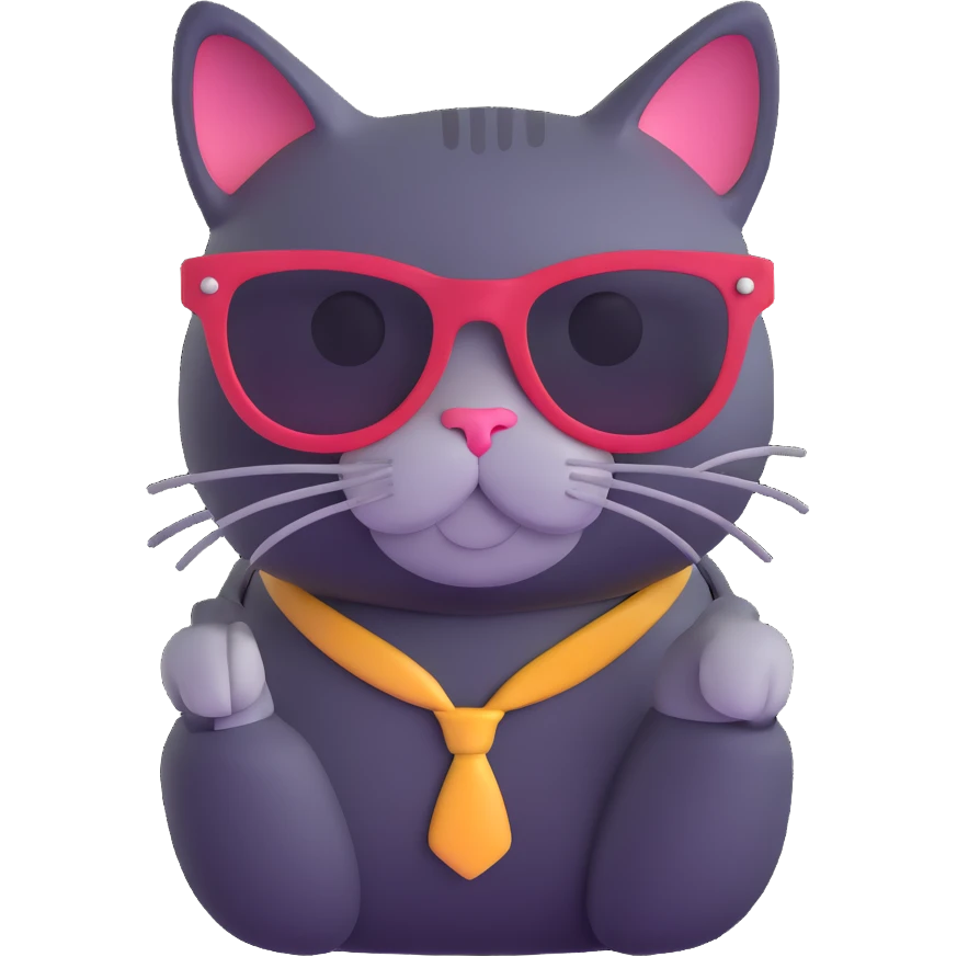 cat wearing sunglasses emoji