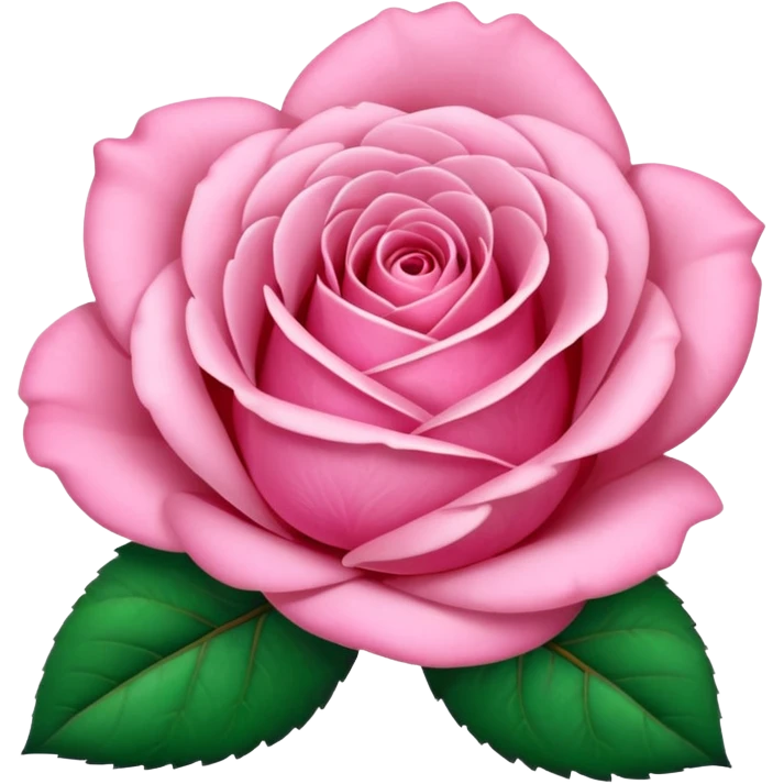 Pink rose emoji