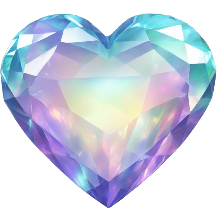 iridescent diamond heart emoji
