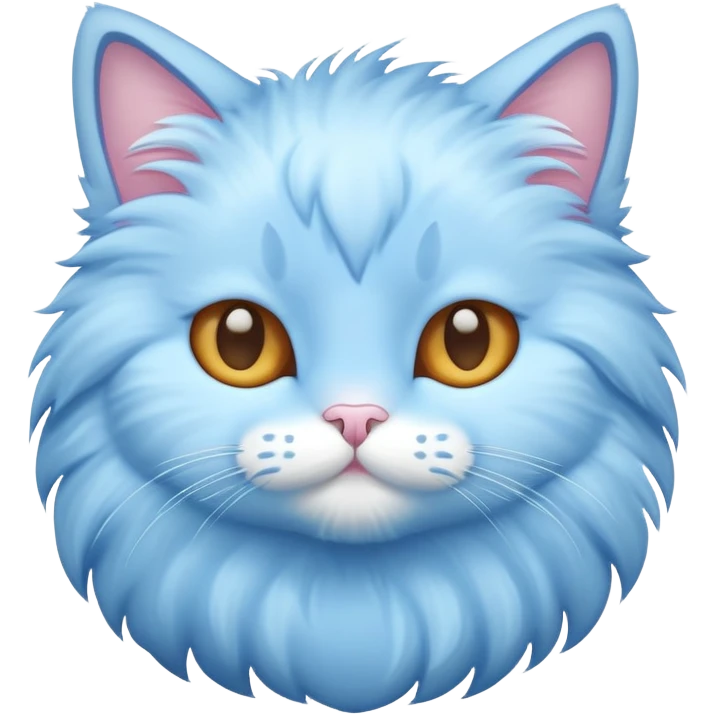 Light light blue cat emoji