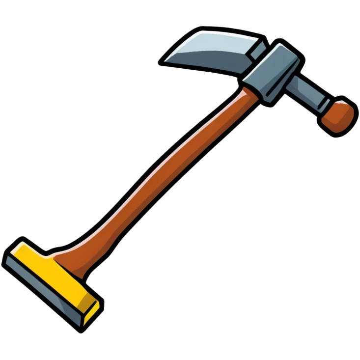With a hammer emoji