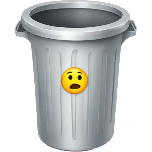 Emoji in trashcan emoji