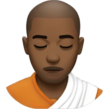 meditating frank ocean monk emoji